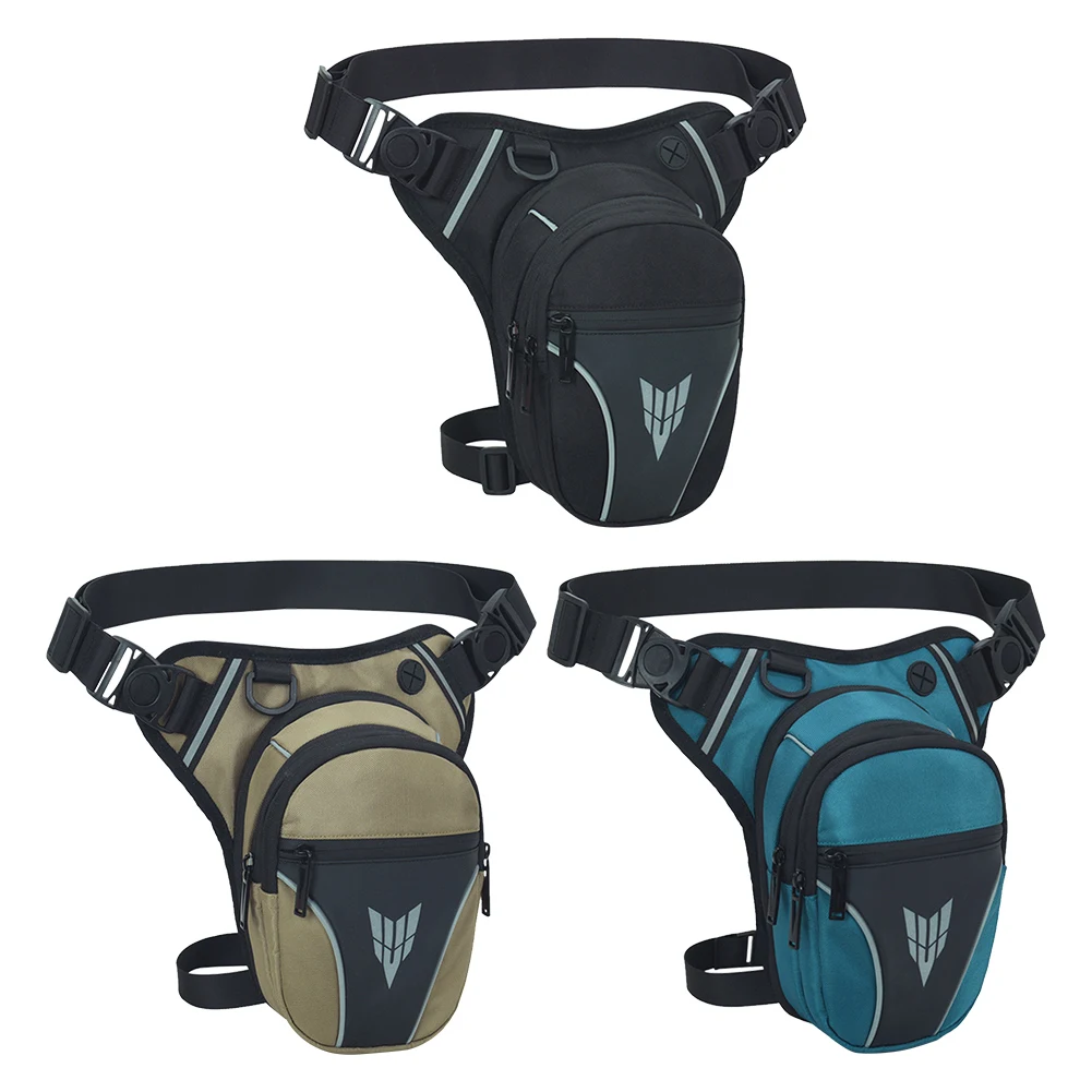 

Men Rider Bum Drop Thigh Bag Multifunctional Riding Belt Fanny Pack Multipocket Motorcycle Hip Waist Bag Outdoor Sports Ride Bag