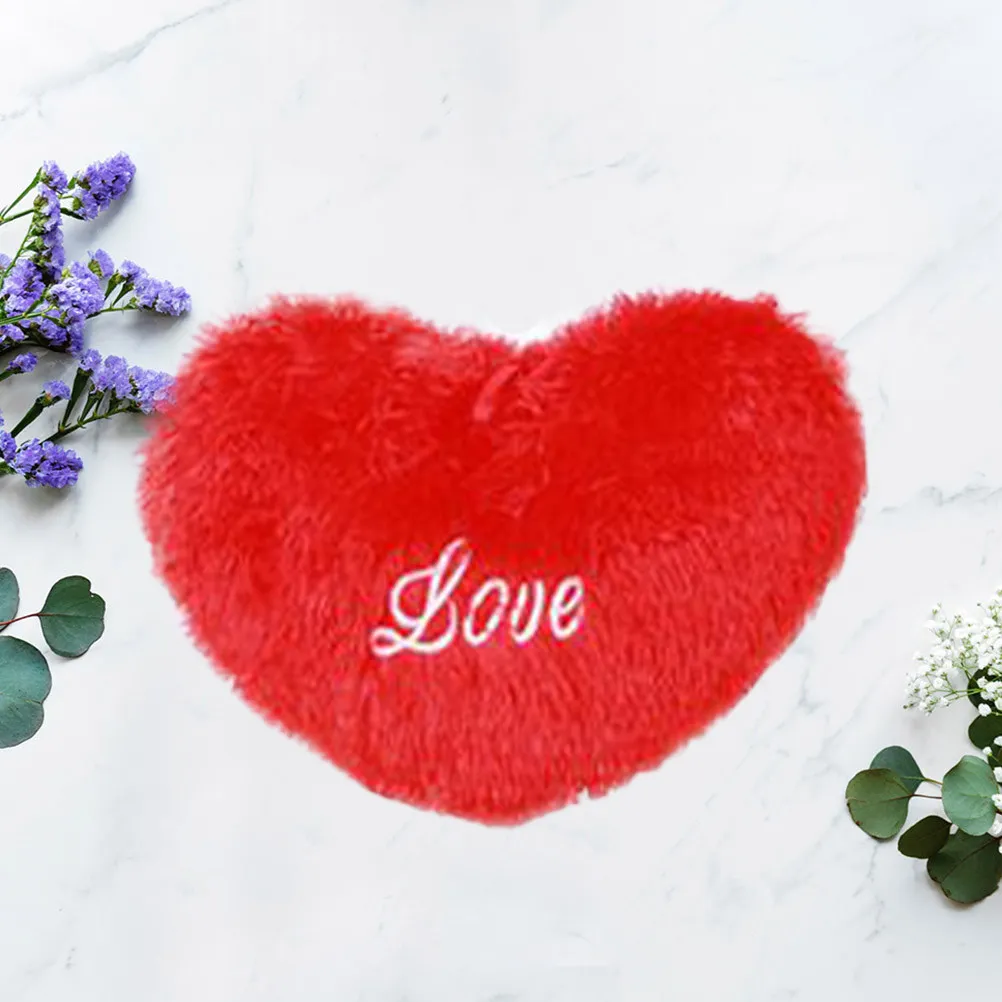 

1Pcs Love Heart Design Cushion Cozy Accent Pillow for Desk Table Shelf Sofa Car Interior Bedroom Living Space Holiday Decor Gift