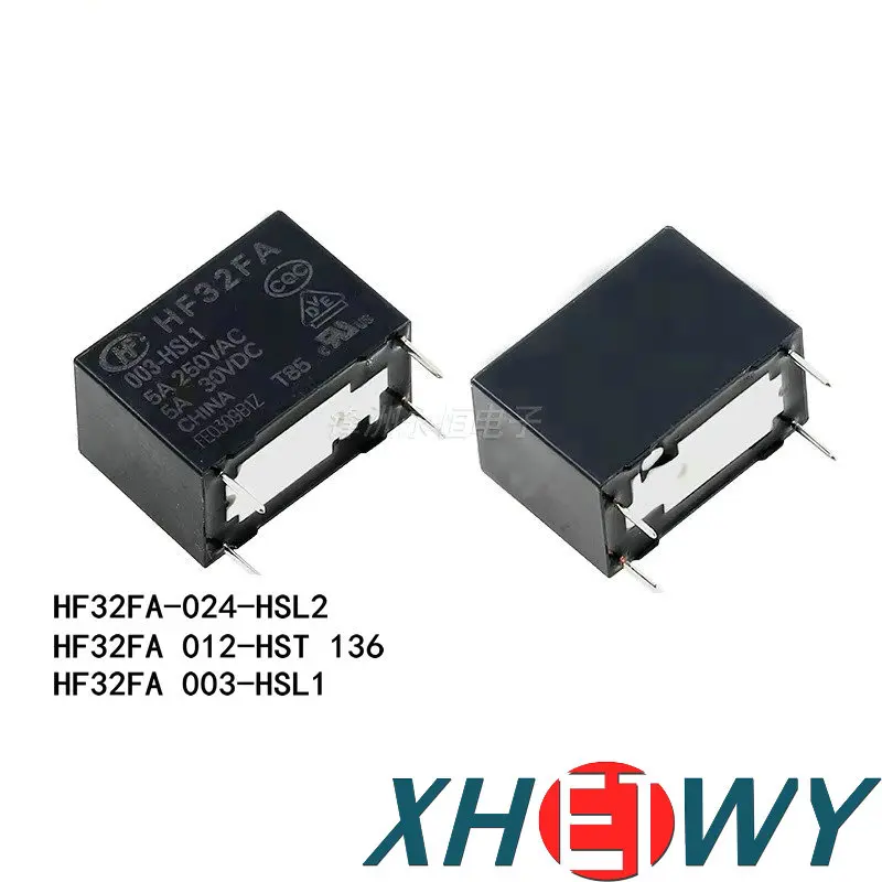 

Relay HF32FA-024-HSL2 One set of normally open 4-pin 2-type pin positions 5A 250VAC HF32FA-012-HST HF32FA 003-HSL1