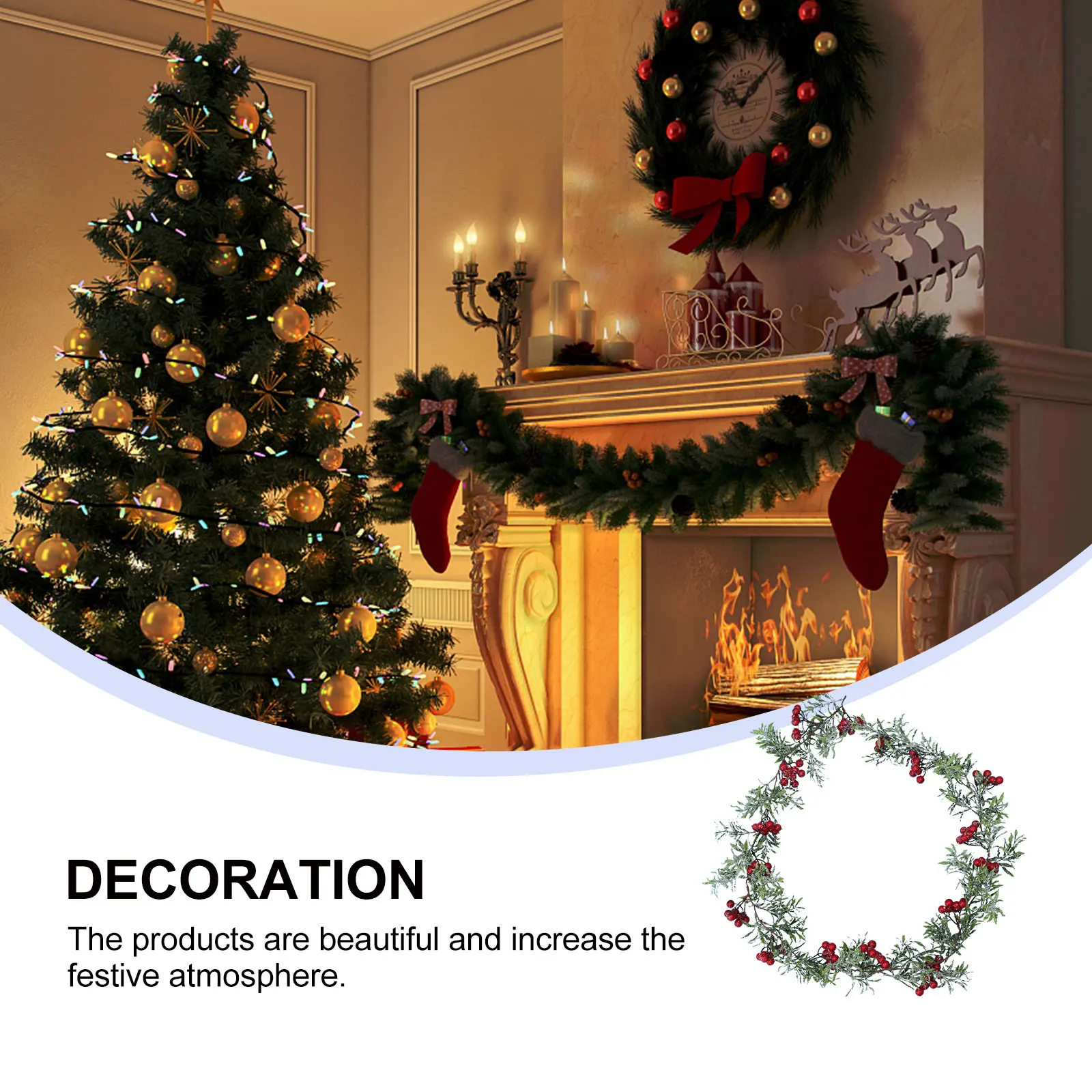 

Simulated Pine Branch Decorations Garland Realistic Holiday Artificial Branches Ornament Christmas
