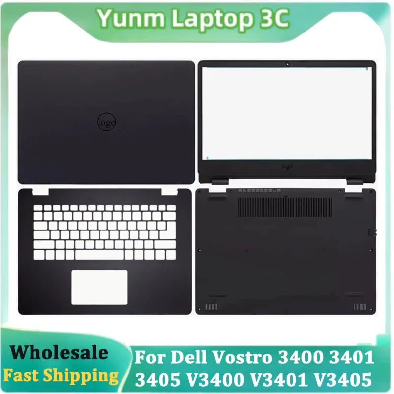 

New For Dell Vostro 3400 3401 3405 V3400 V3401 V3405 Laptop LCD Back Cover Front Bezel Palmrest Bottom Case 125D6 Y5X09 RX8DW