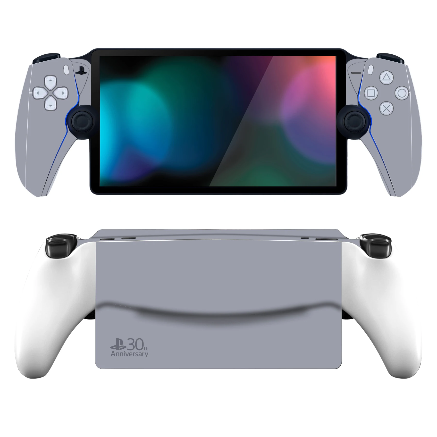 30th Anniversary Classic Grey Skin Sticker for PS Portal Console and Controller Decal Vinyl Skins