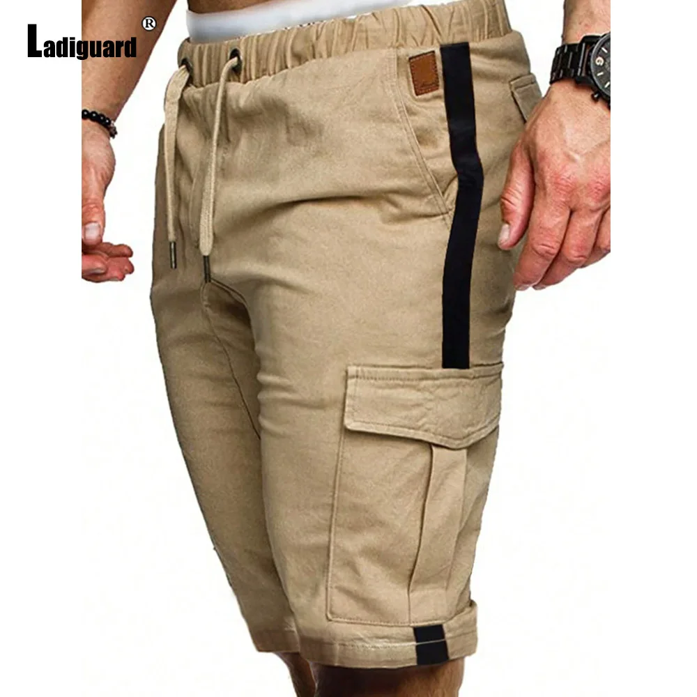 

2026 New Summer Casual Running Shorts Men Sexy Elastic Wiast Basic Shorts Male Stand Pockets Casual Cargo Short Pants Khaki Gray