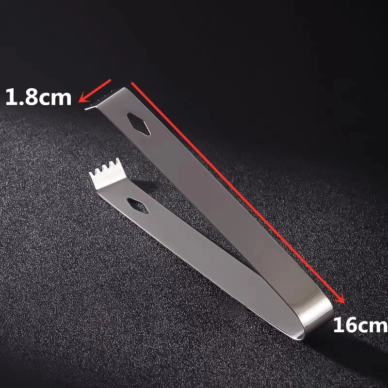 15cm Ice Tong Bbq Stainless Steel Barbecue BBQ Clip Bread Food Ice Clamp Ice Tongs Bar Kitchen Accessory