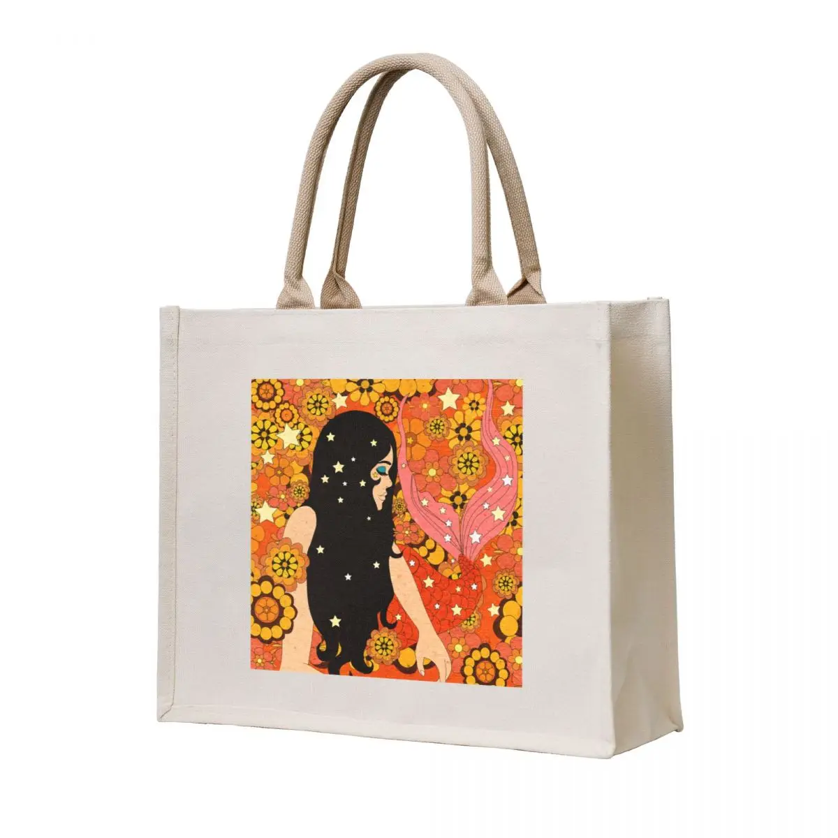 

COSMIC MERMAID Tote Bag Women's beach bags tote bag university shopping bags foldable