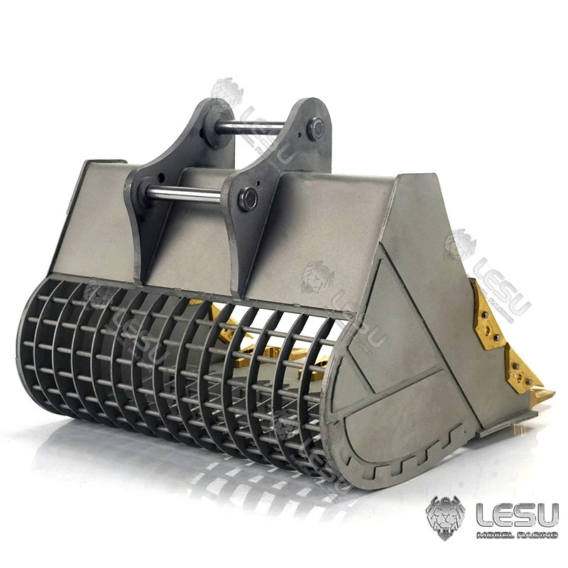 LESU Metal Bucket For 1/14 Carter C374 Hydraulic Excavator DIY Model Brass Teeth Outdoor Model
