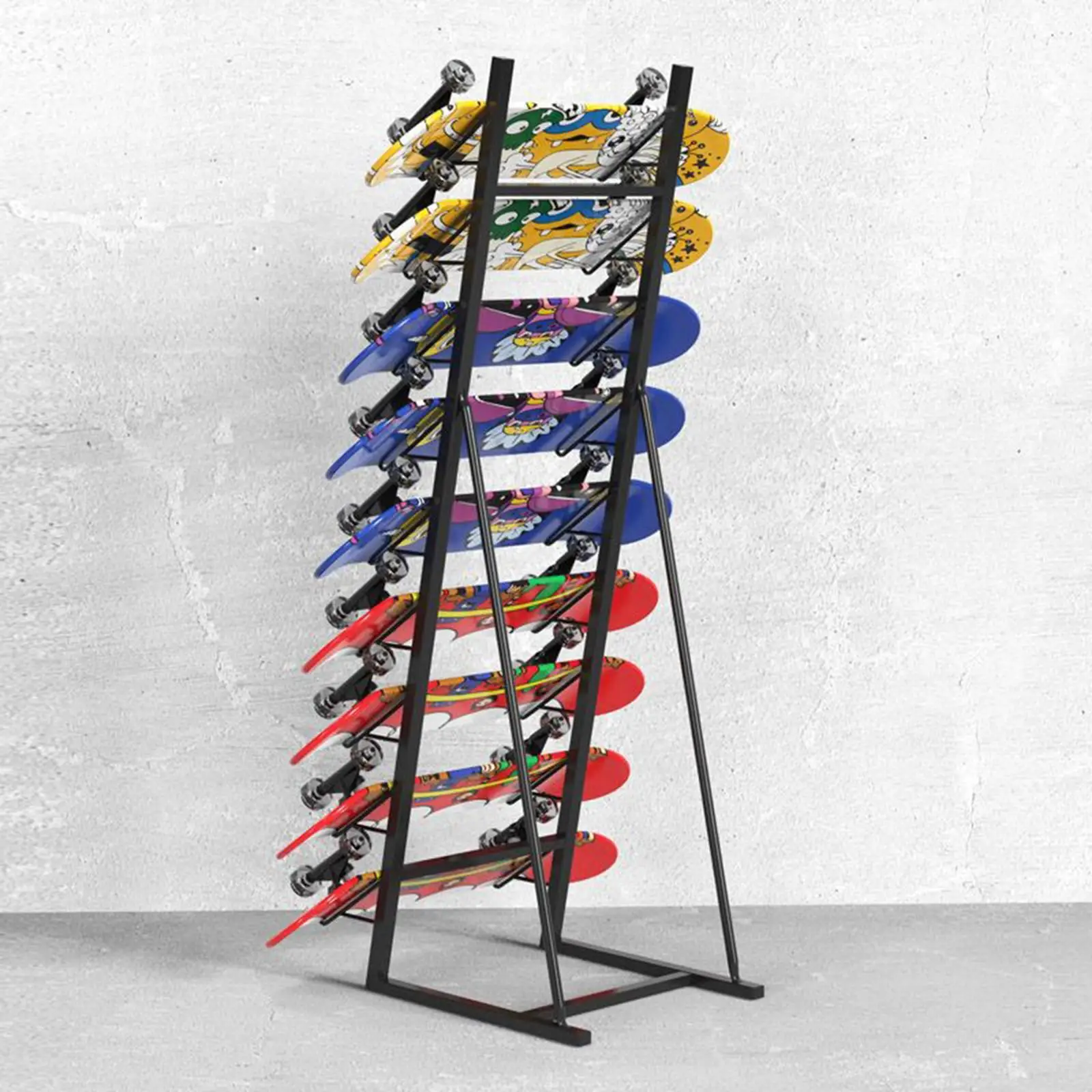 Snowboard Holder Skateboard Shelf 6 Saving Longboard Rack Skateboard Storage