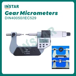 Electronic Gear Micrometers 0-25mm, 25-50mm, 50-75mm DIN Grade Industrial Quality 75-100mm 100-125mm 125-150mm Digital 0.001mm