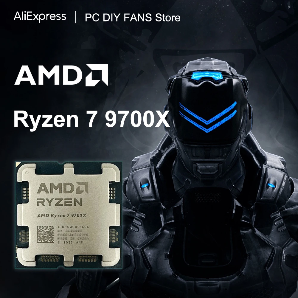 AMD Ryzen 7 9700X Processor 5.5GHz 8-Core 16-Thread 40MB Game Cache 4NM TDP 65W Socket AM5 Gaming CPU R7 9700x New Without Fan