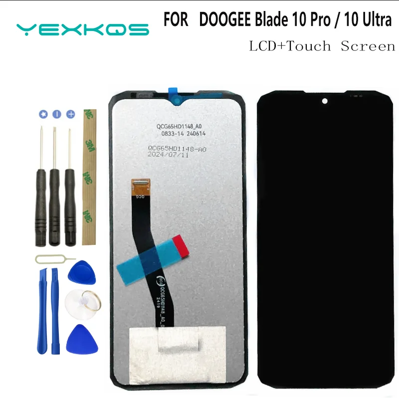 Original 6.56''LCD Touch Screen Digitizer Assembly Replacement,New,100% Tested For Doogee Blade 10/10 Pro/10 Max/10 Ultra LCD