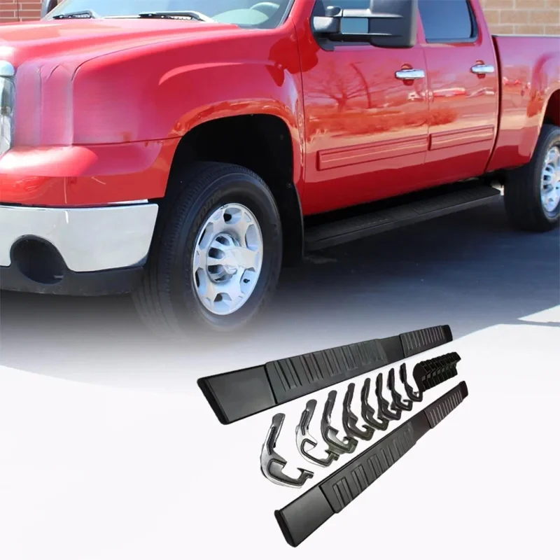 

Factory Hot Selling Heavy Duty Steel Side Steps Running Boards 500kg Load Capacity