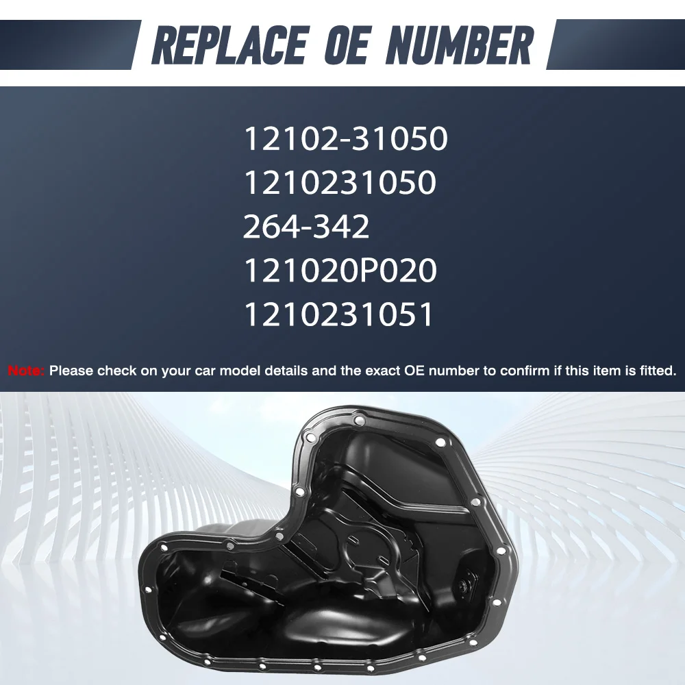 

Transmission Oil Pan with drain plug For Toyota Camry V6 RAV4 Highlander Sienna Lexus RX350 RX450h ES350 12102-31050 1210231050