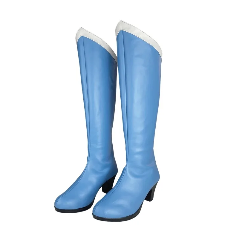 Chaussures de Cosplay Anime Sailor Moon Mizuno Ami, bottes en Faux cuir pour femmes