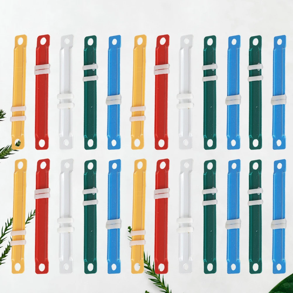 100 Pcs File Binder Strip Loose-leaf Clips Folders Paper Fasteners Stationery Storage Supplies