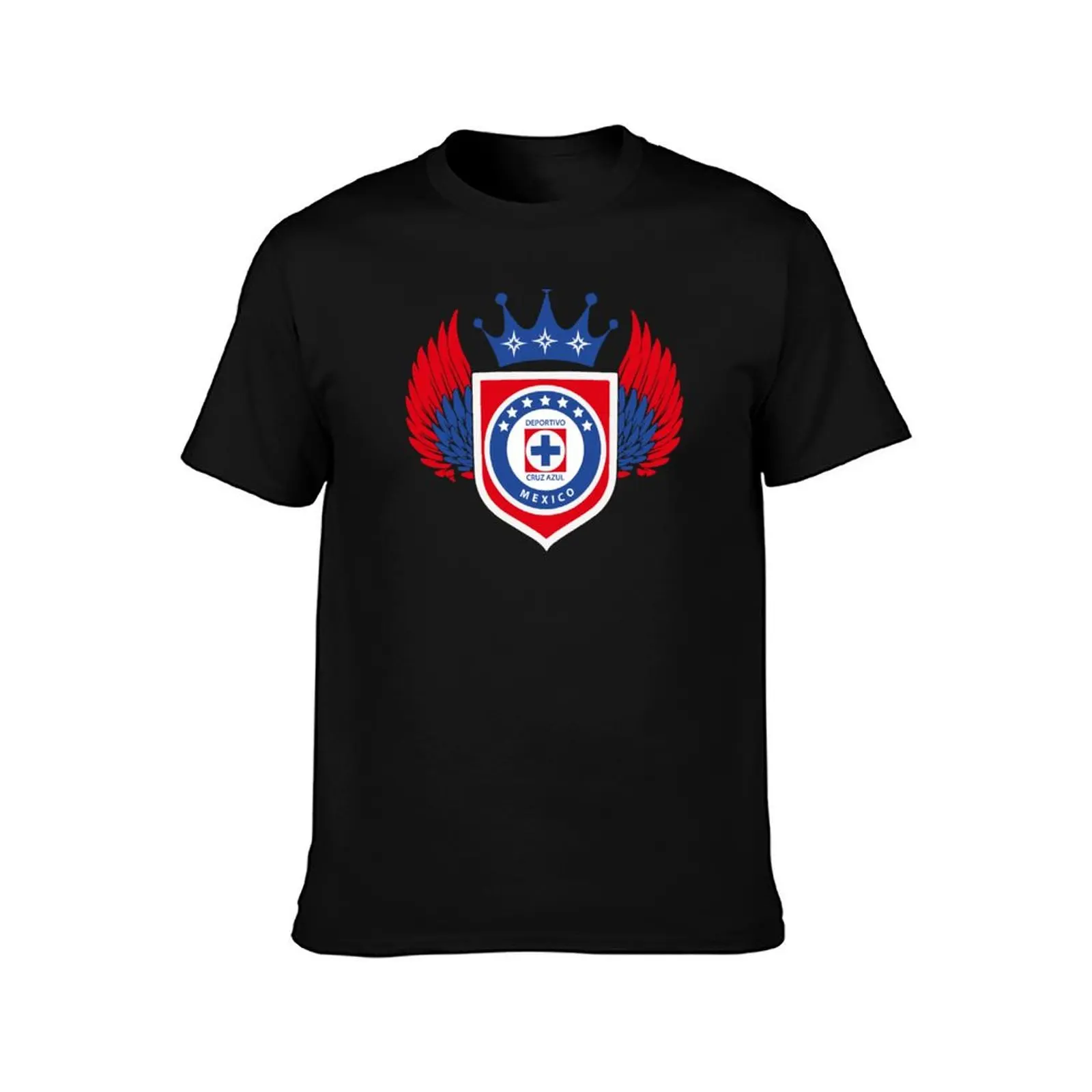 Shield Cruz Azul T-Shirt Summer Casual Cotton Tee Oversized Streetwear Tops Vintage Graphic Print Loose Fit Short Sleeve