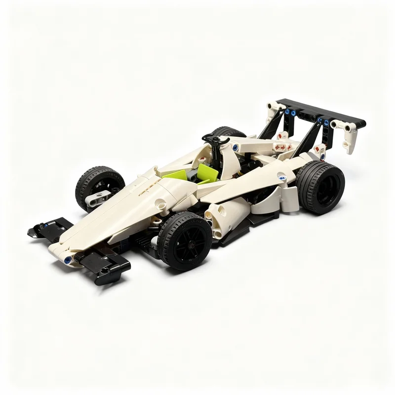 516 Piezas MOC City Champions Super Car 80 S Indycar, Modelo de Construcción, Tecnología DIY, Bloques de Construcción, Regalo de Cumpleaños, Decoración para el Hogar