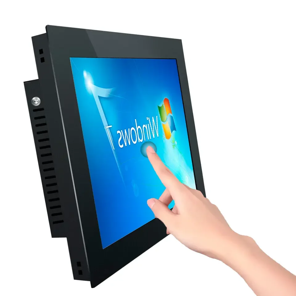 

super slim 21.5" 22" inches fanless industrial panel PC with resistIve touchscreen, waterproof and dustproof function