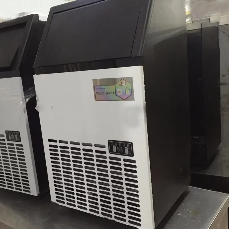 Restaurants Bars Commercial Electric Production Stainless Steel   Chopper Ice Cube Making Machine Generator