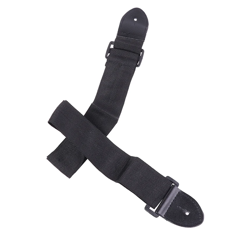 حزام جيتار عالمي مقاس 68 سم - 24 سم، حزام جيتار من النايلون قابل للتعديل مع جلد PU