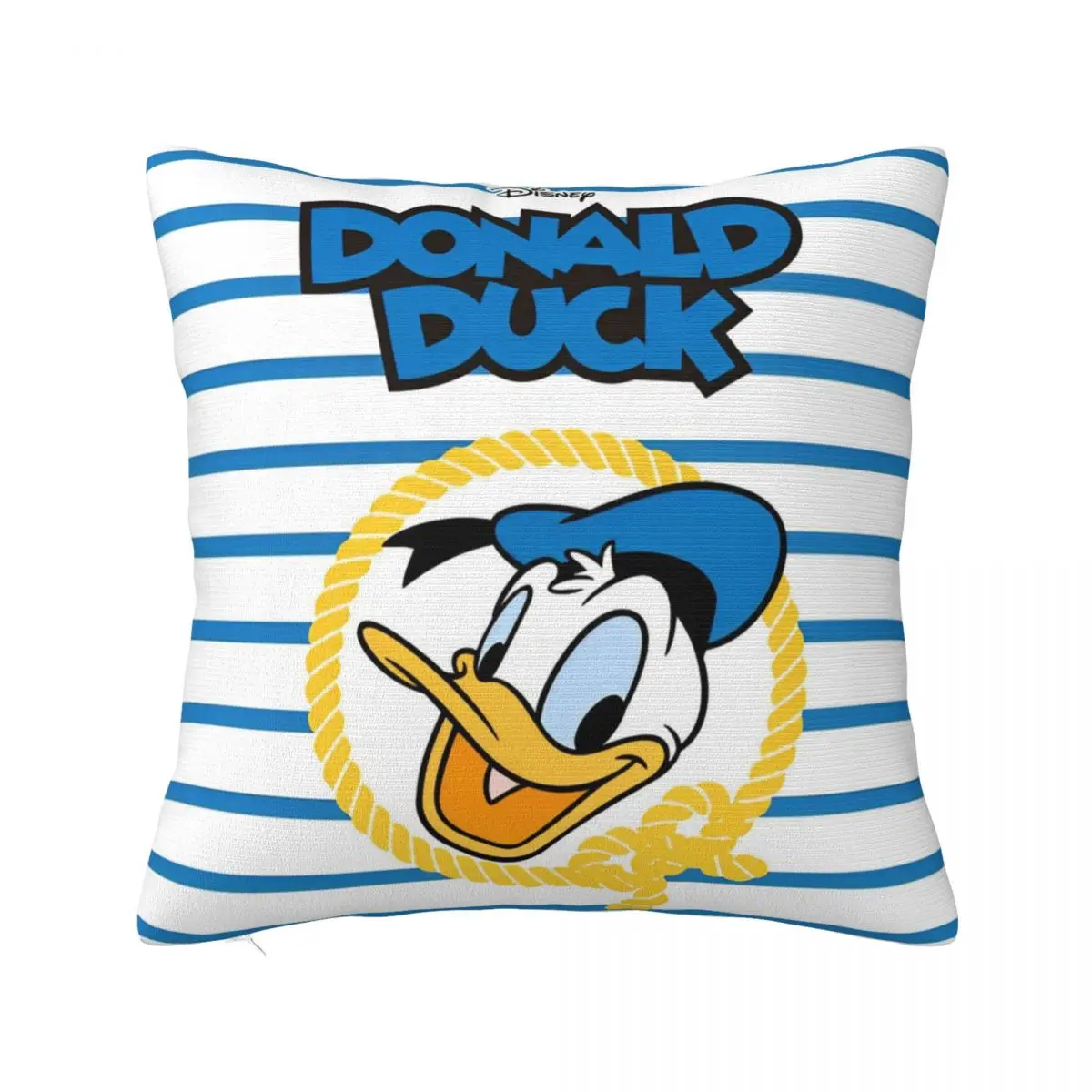 Donald Duck Pillow Covers Printing Polyester Cushion Cover Decor Throw Pillow Case Cover Car Zipper 45X45cm Multi Size