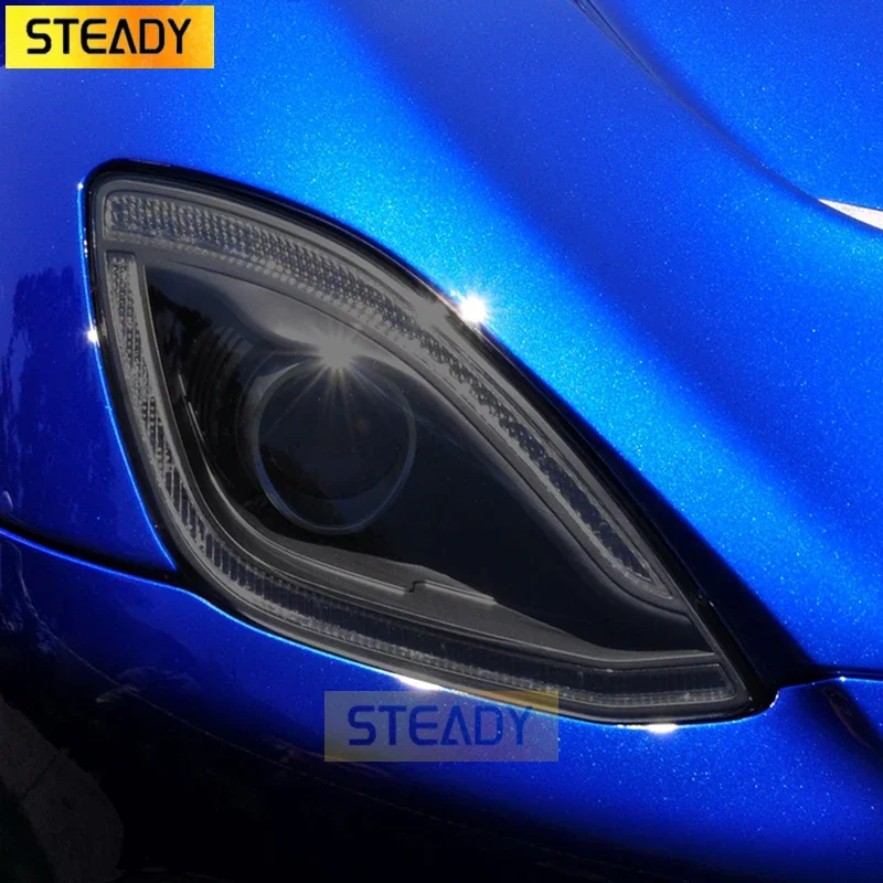 

2 Pcs Car Headlight Protective Film Vinyl Transparent Black TPU Sticker For Dodge Charger SRT Dart Viper Accessories