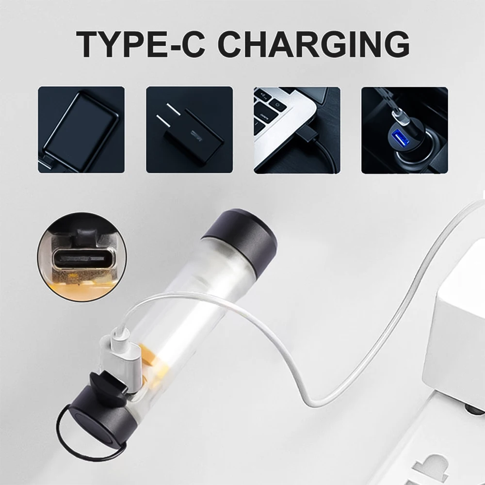 SKYRAY SK514 Mini Keychain Flashlight with Magnetic Hook Waterproof Lamp Pocket Key LED Light with 10 Modes for Camping Tent