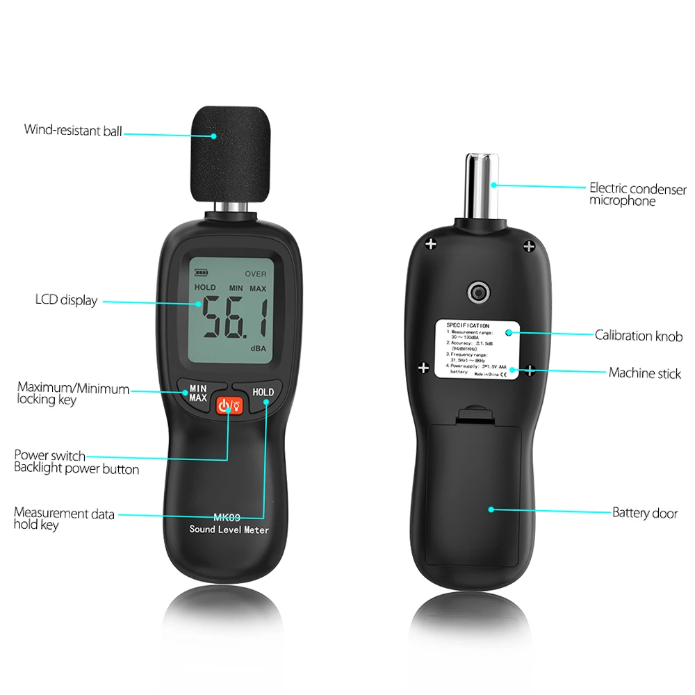30-130Db(A) Lcd Dig…