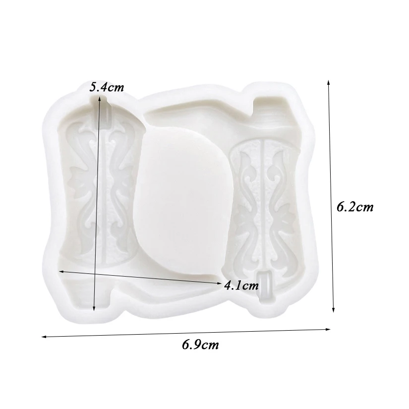 Cowboy Boots Silicone Cake Baking Mold Sugarcraft Chocolate Cupcake Resin Tools Fondant Cake Decorating Tools