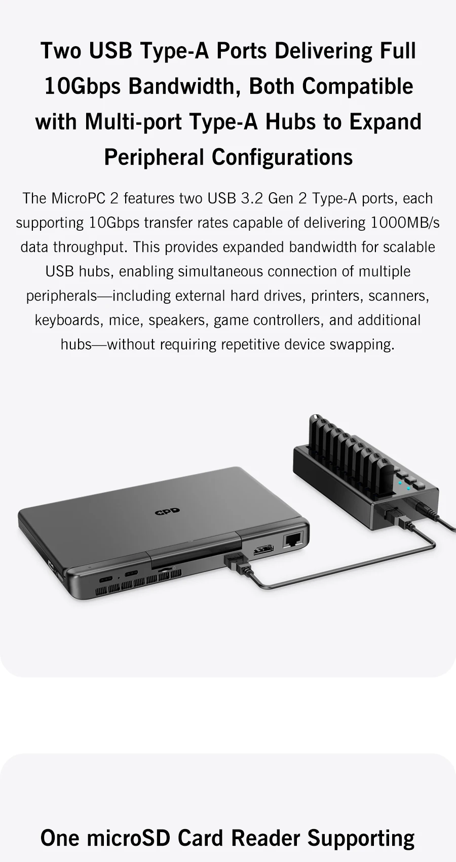 2025 New GPD Micro PC 2 7Inches Mini Industry Laptop Intel® Core™ I3-N250 16GB-512GB Windows 11 Portable Computer Notebook