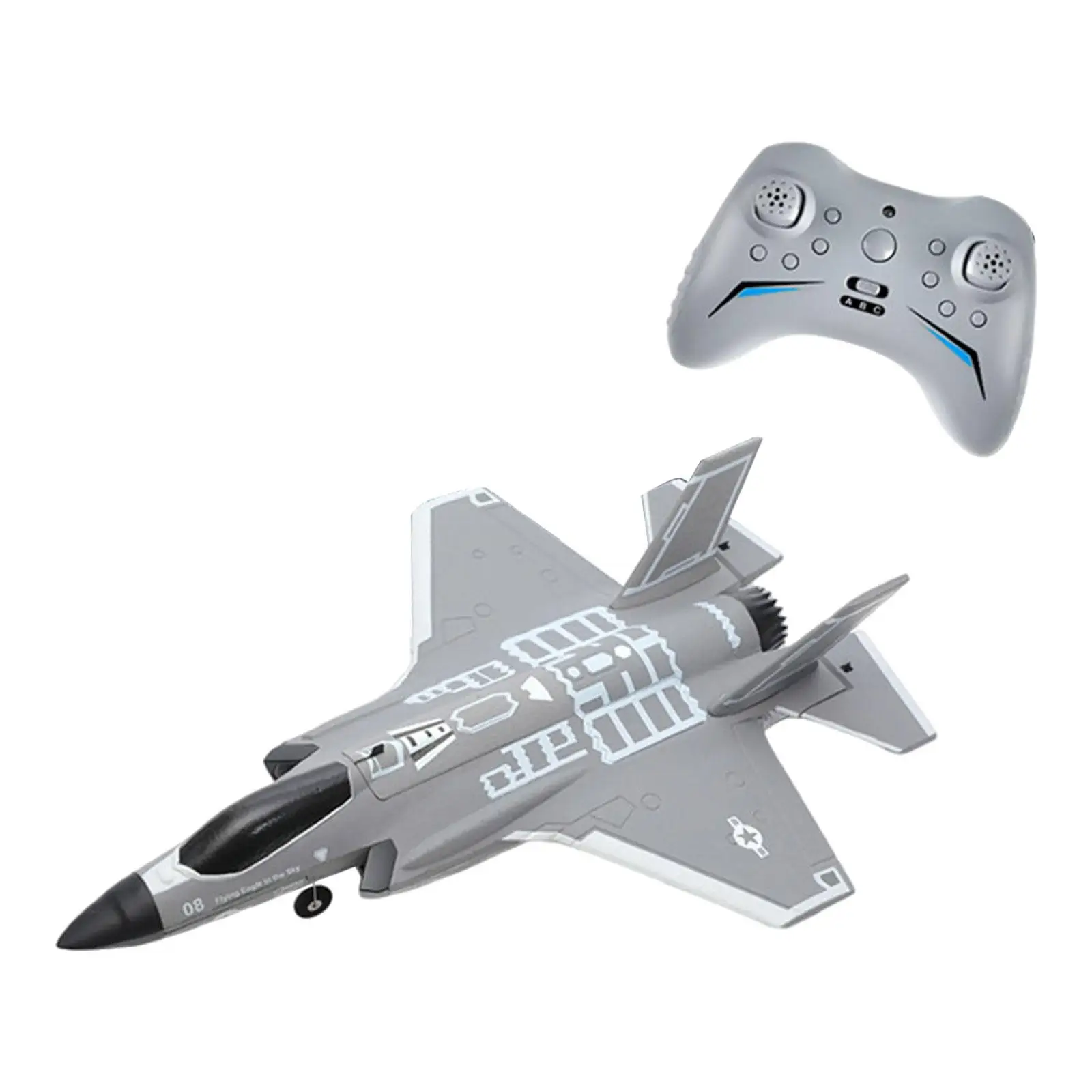 Avión RC de espuma 360 Modo abatible 4CH Avión de ala fija Juguete al aire libre Principiantes