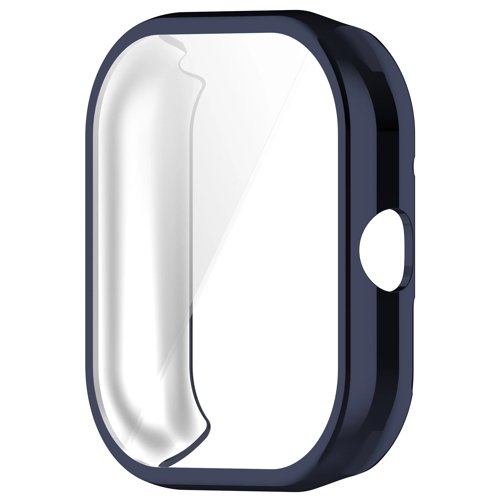 Funda de silicona para Redmi Watch 4, Protector de pantalla de vidrio templado, cubierta chapada