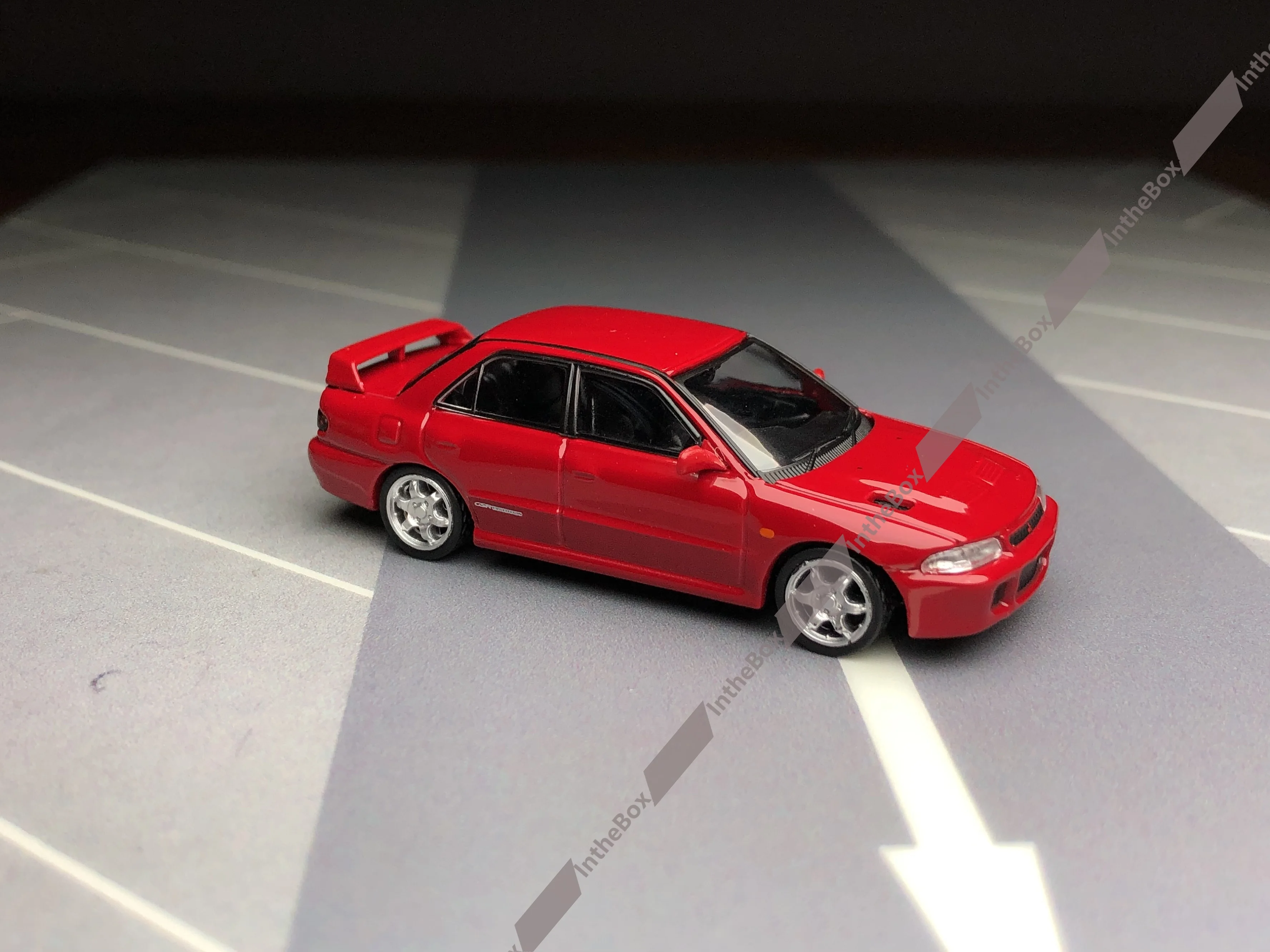 Asfalt Lancer Gsr Evolution Ii Rode Ruilkaart 1/64 Diecast Model Auto Collectie Limited Edition Hobbyspeelgoed