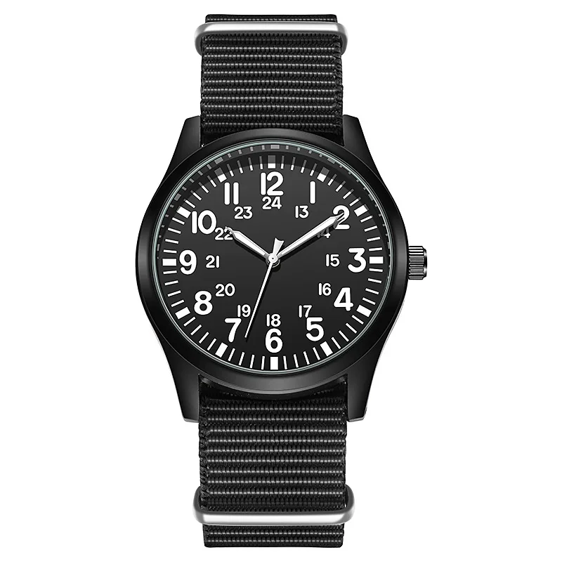 Retro Nylon Strap Watch Stainless Steel Mineral Glass Luminous Personality Sports Quartz Unisex Pilot Watch Relogio 손목시계 시계