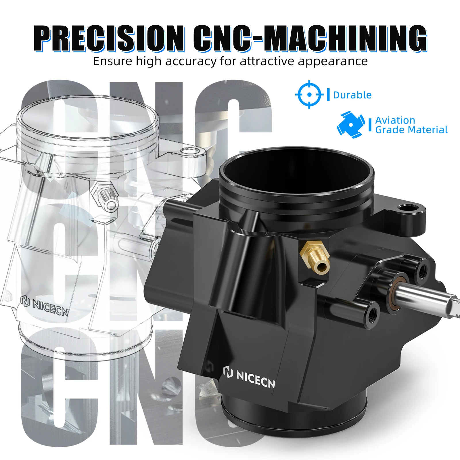 สําหรับ Yamaha YFZ450R 2009-2025 คันเร่งชุด ATV YFZ 450R 6061-T6 อลูมิเนียม 18P-13750-01-00 1TD-13750-02-00