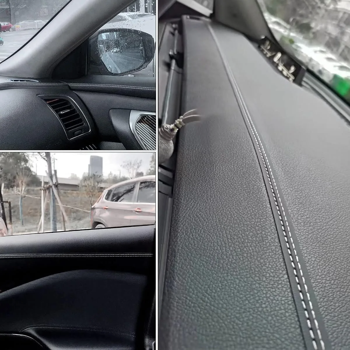General Motors decorative strip Pu leather DIY woven decorative line strip door dashboard sticker car interior accessories