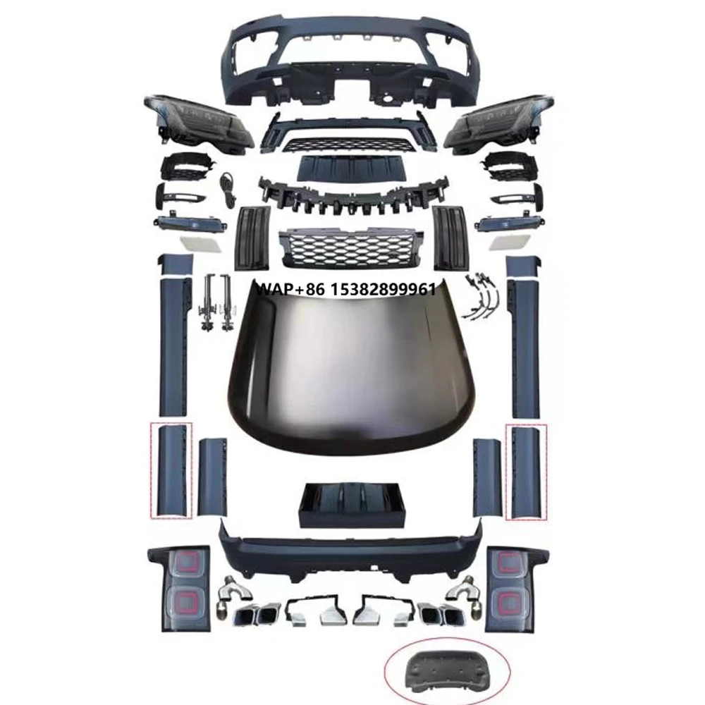 طقم هيكل السيارة المخصص لسيارة رينج روفر فوغ L405 2013-2017 ترقية SVR مجموعة بسيطة Oem نموذج جديد غطاء ممتص للصدمات #1