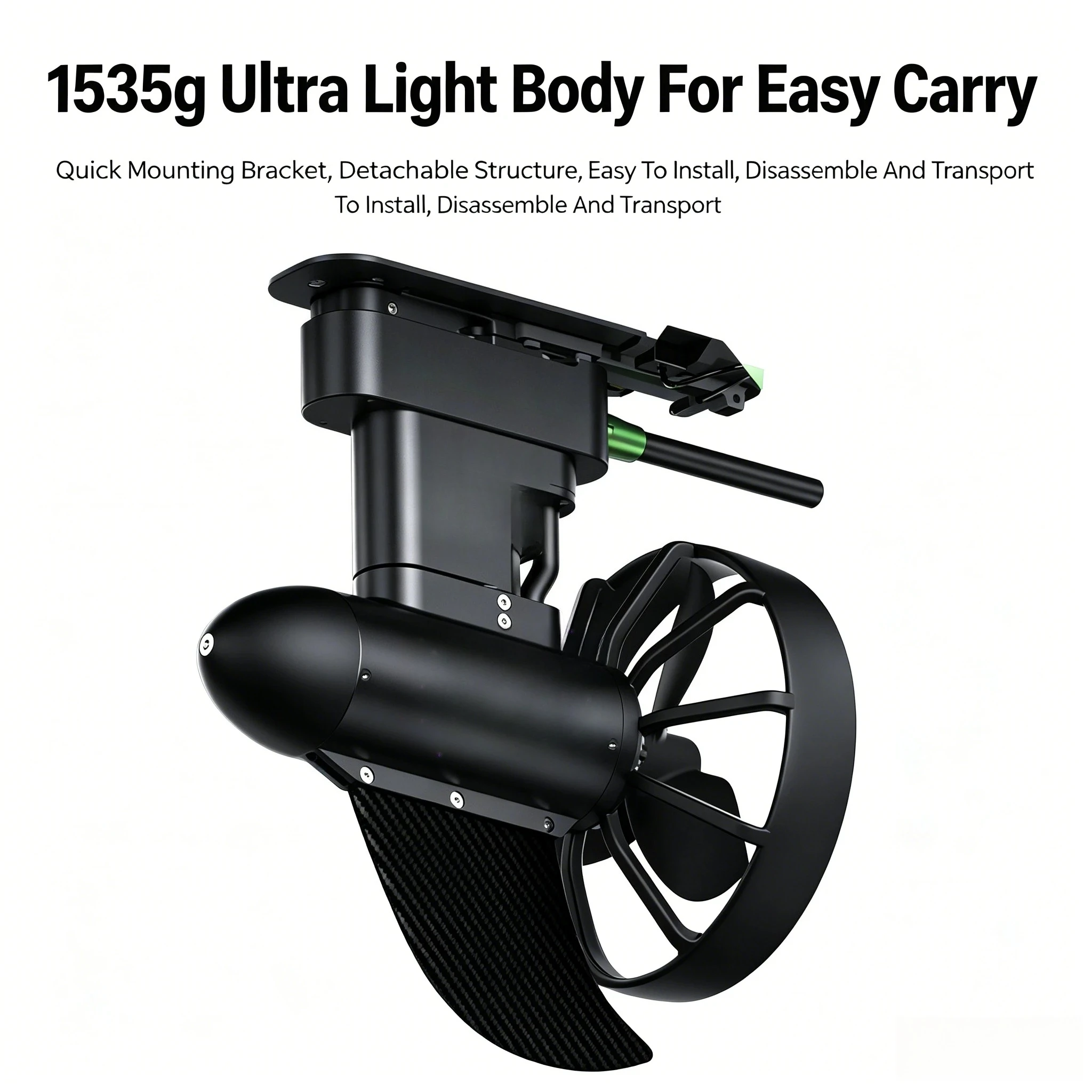 12V 24V Brushless Kayak Trolling Motor Wireless Remote Electric Underwater Propulsor for SUP Fishing Kayak Touring
