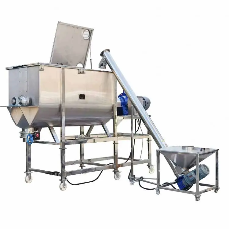 Mezcladora de cinta de 100/200/300/500/1000 L, mezcladora industrial de alta velocidad, mezcladora de polvo, 100 kg