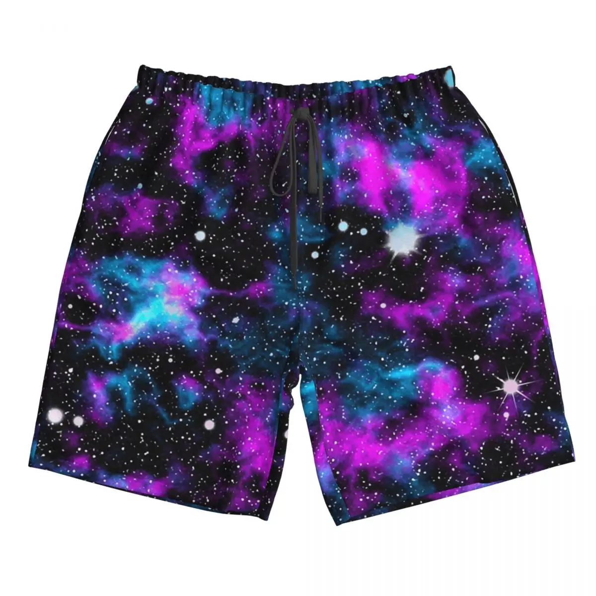 

Purple And Blue Galaxy Trunks Beach Board Shorts Casual Quick Dry Swimming Summer Men Pants