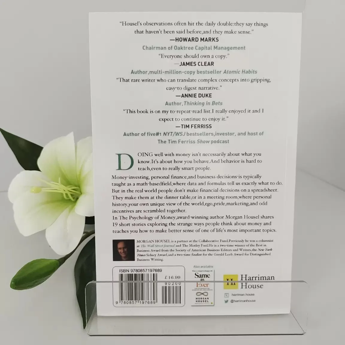 The Psychology of Money by Morgan Housel Timeless Lessons on Wealth Finance Book