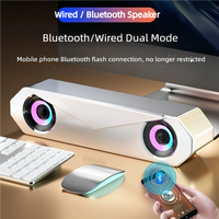 Bluetooth Speaker USB Wired Speaker Computer Soundbar Stereo Surround Subwoofer for Pc Laptop Theater Surround Audio System
