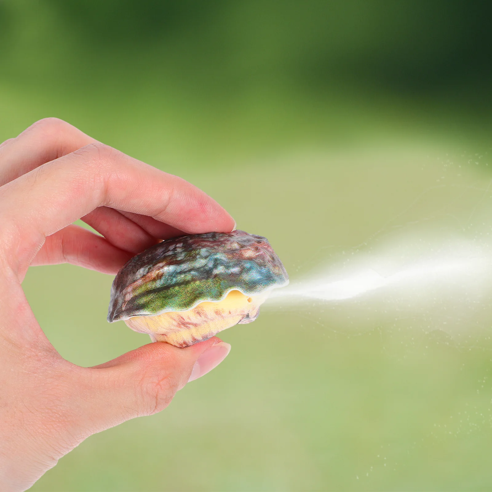 Pistola de agua de concha de abulón, diseño único, ligera, para piscina al aire libre, diversión en la playa, juguete de agua de concha de abulón falso, 4 Uds.