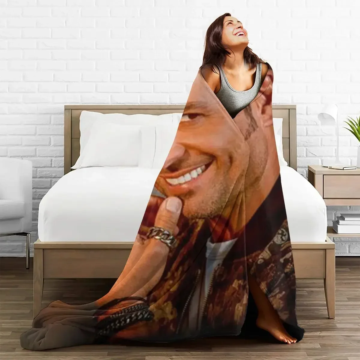 Puerto Rican Chayanne Blanket Pop Singer Travel Flannel Bedding Throws Warm Soft Couch Bed Design Bedspread Gift