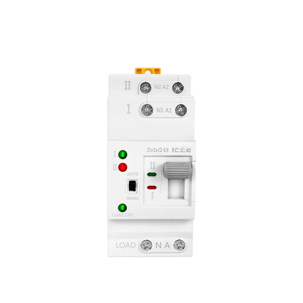 

Rail 2P 4P ATS Dual Power Automatic Transfer Switch Electrical Selector Switches Uninterrupted Power 63A