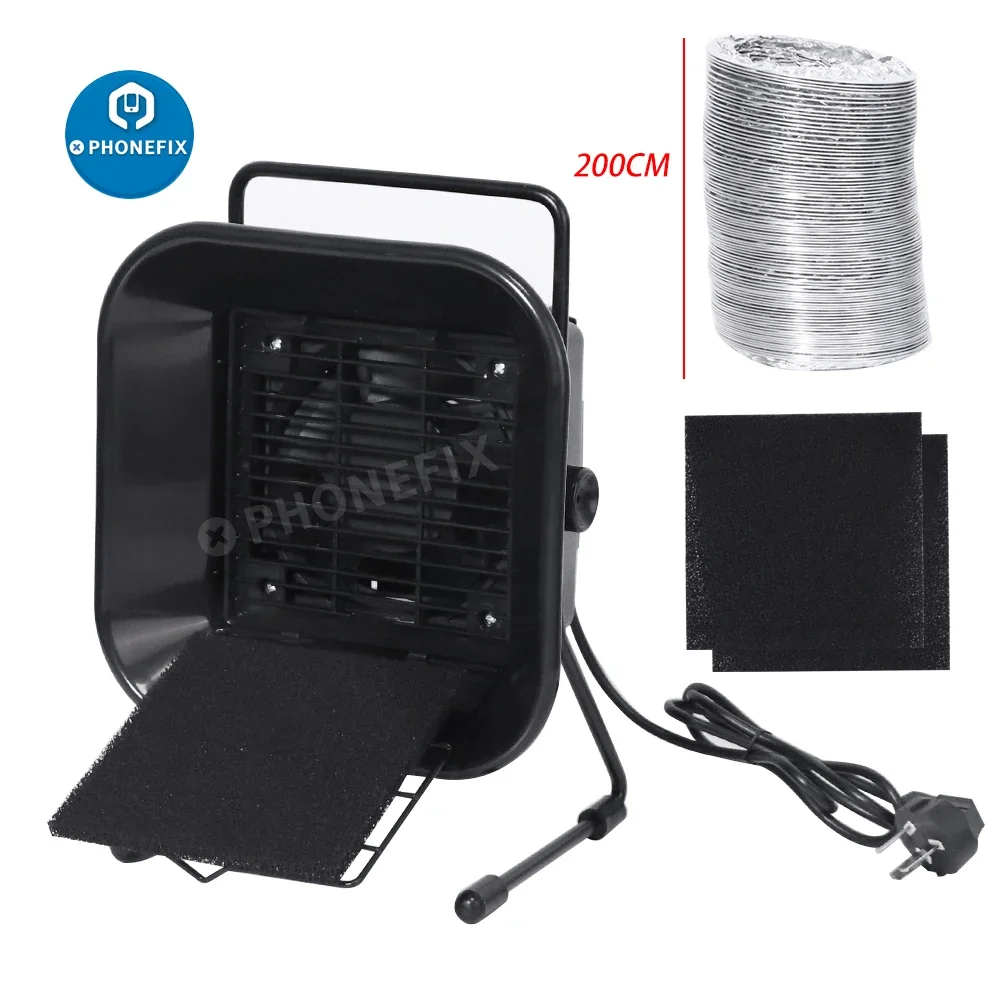 220V 493 Smoke Absorber Soldering เหล็กบ้าน ESD Fume Extractor Desktop บุหรี่ Remover ฟรีฟองน้ำกรองคาร์บอนกัมมันต์