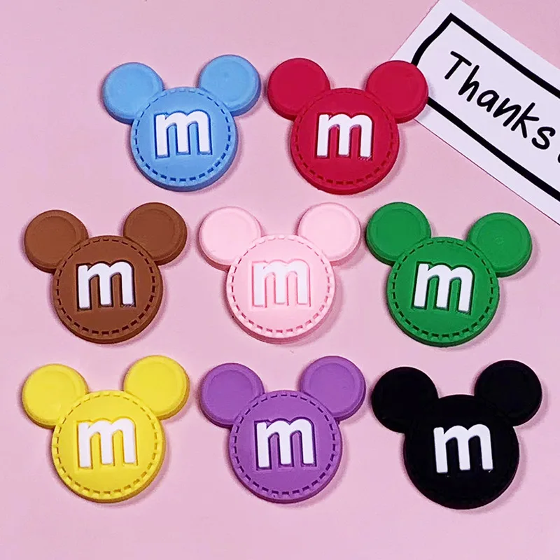 

Disney Mickey head DIY accessories soft plastic mobile phone case packaging accessories hole shoes slippers water cup patch