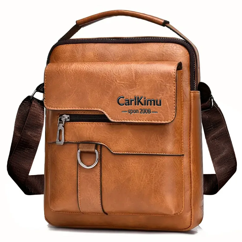 

Men's Durable Shoulder Bag High Quality Leather Cross Body Sling Bags Travel Crossbody Fashion Pack for Male