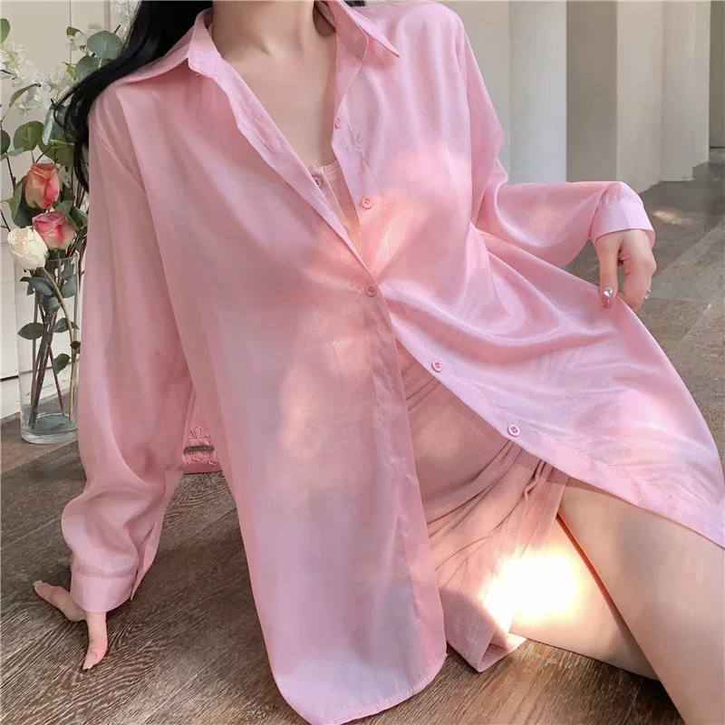 Summer Gentle Style Back Cut-Out Bow Design Seaside Holiday Elegant Women Sunscreen Shirt Solid Color All-match Cardigan