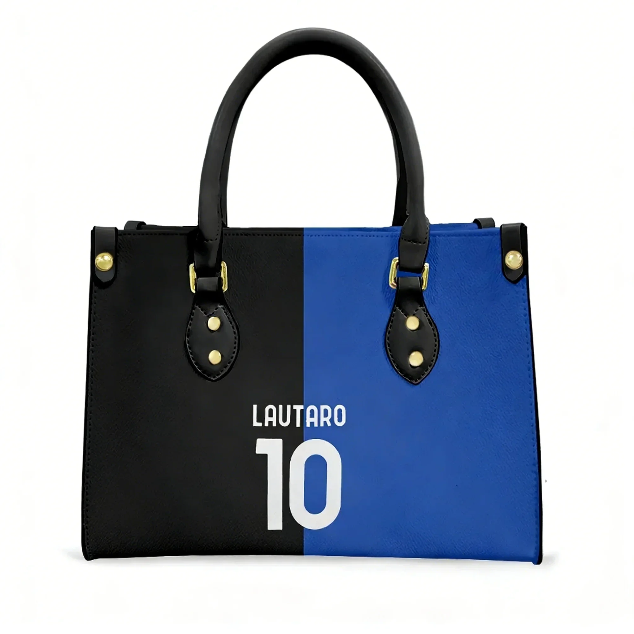 

Lautaro No.10 Handbag Womens Mens Tote Bag Fashion Shoulder Bag Argentina Soccer Star Leather Purse Travel Grocery Bag Gift
