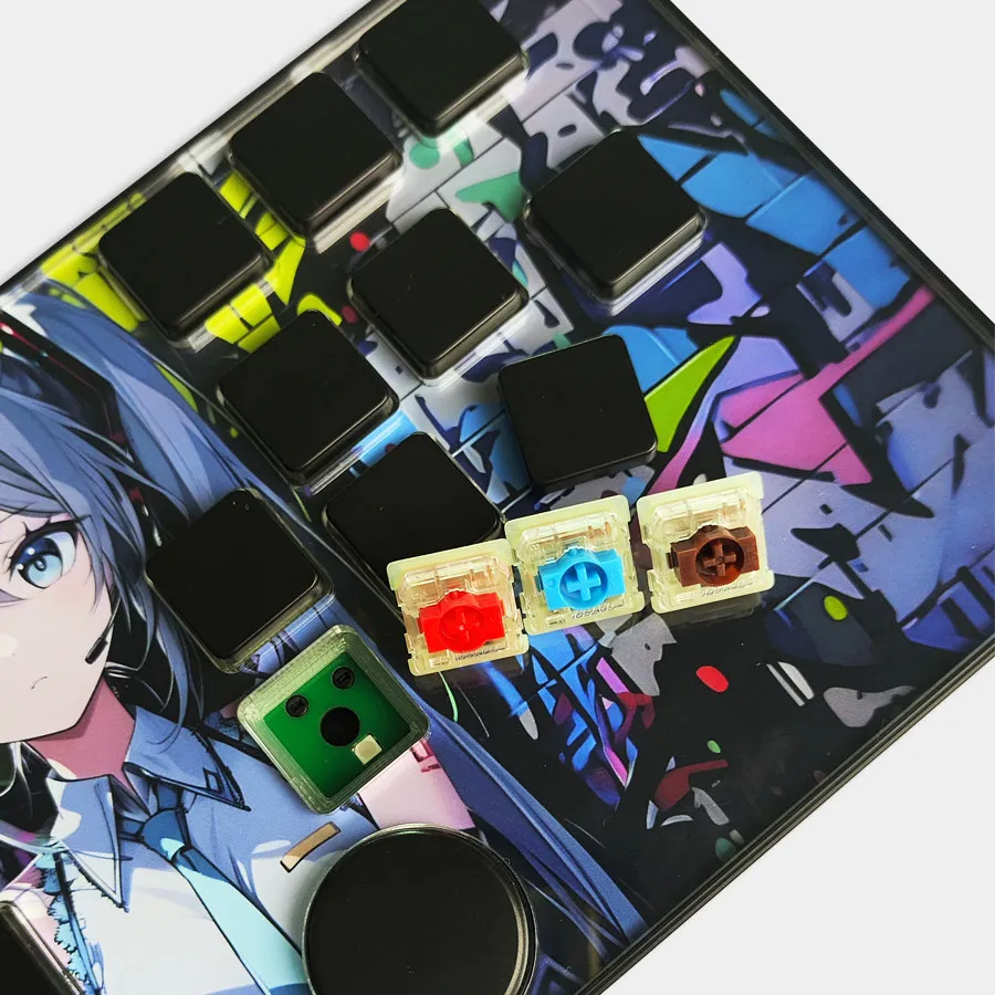 Custom Rhythm Game Keyboard for Muse Dash DJMAX OSU A Dance of Fire and Ice Audio Game Keyboard HT Peripherals Gaming Keyboard